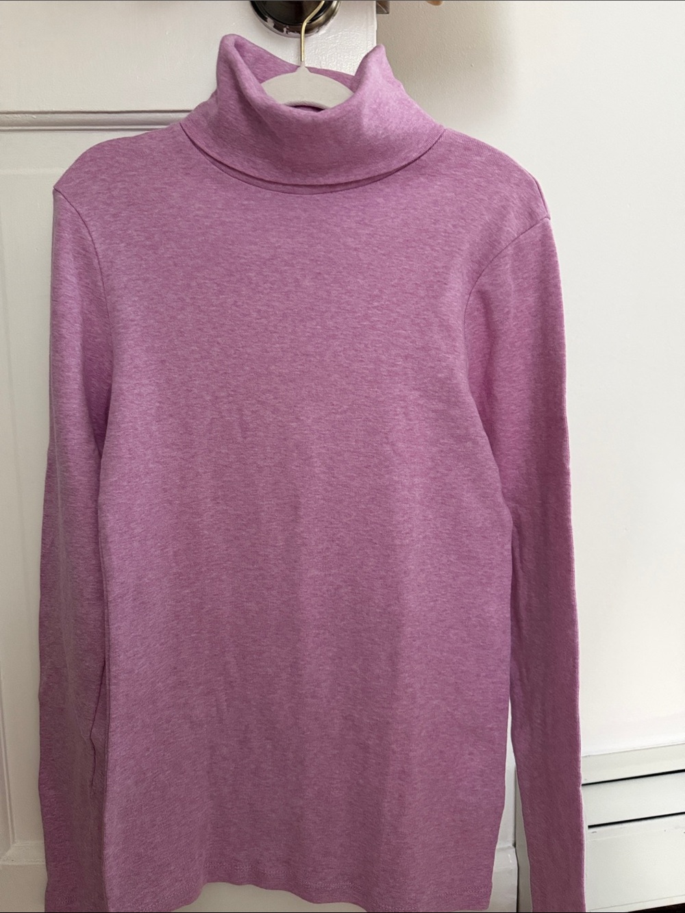 J. Crew Girls' Mauve Turtleneck Long Sleeve Top